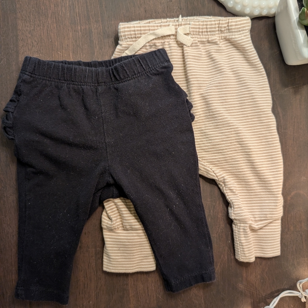 Infant Tan and Black Bottom Bundle